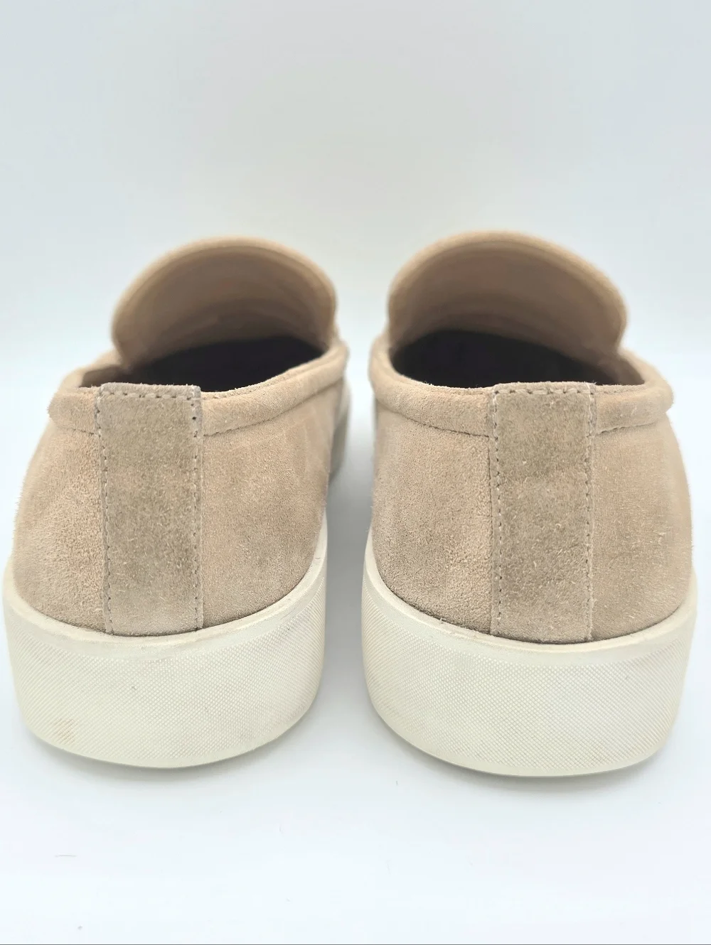 Vince Suede Loafers Womens 8.5 Tan Slip On Flats Leather Comfort Casual Shoes